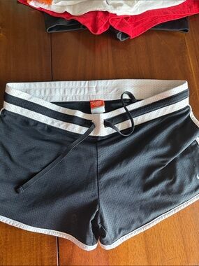 Women’s Black and White Athletic Shorts